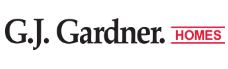 GJ Gardner Homes - Outwest Retaining Walls G.J. Gardner Homes brand logo with 'HOMES' in pink text
