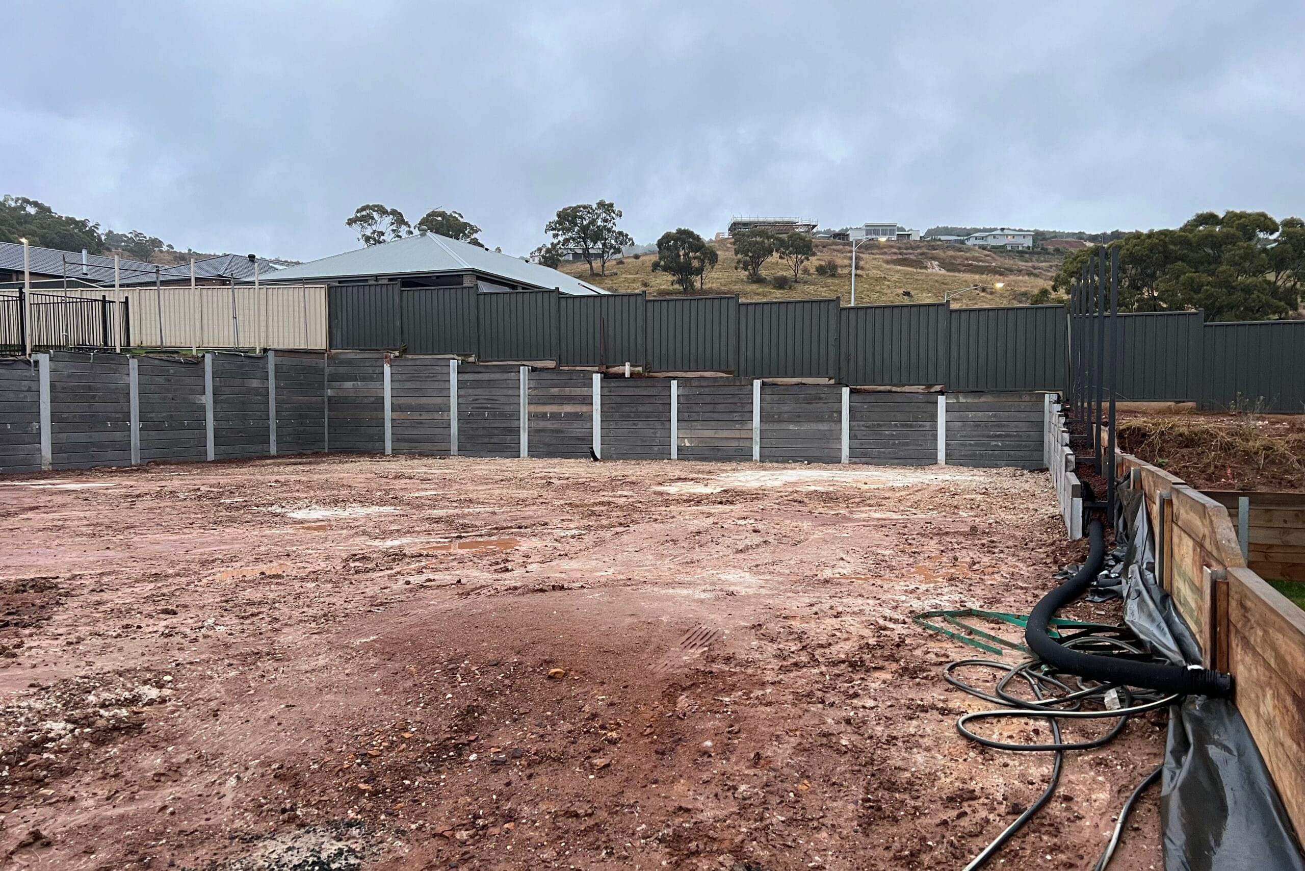 Site-cut-retainnig-wall - Outwest Retaining Walls Retaining Wall bacchus marsh