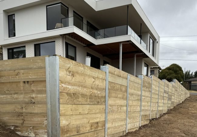 Timber Retaining Wall