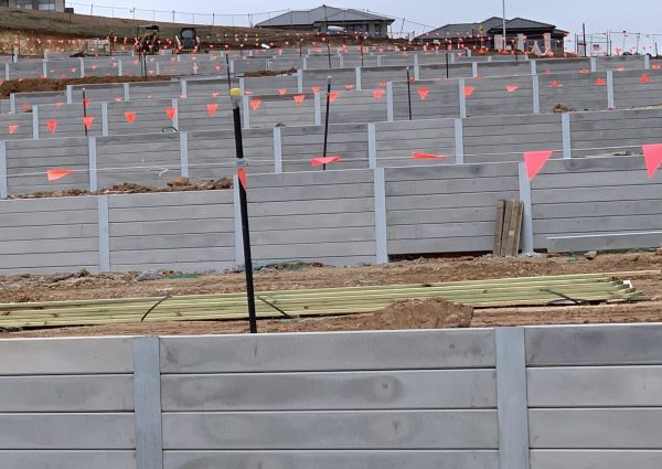 Commercial retaining wall installation in Ballarat & Bacchus Marsh